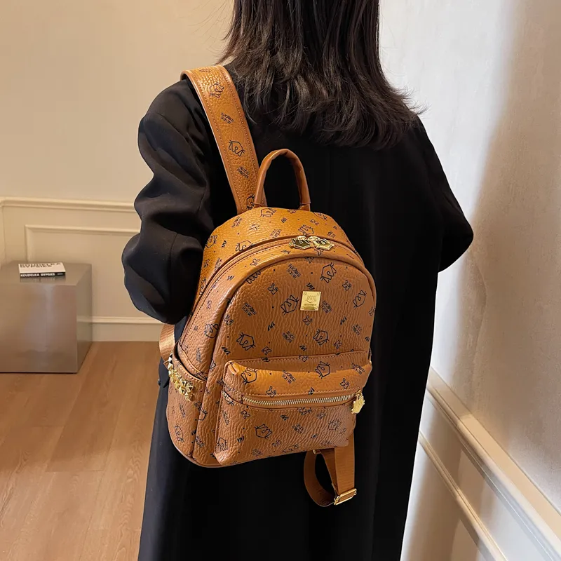 LUVISTRUE PU Backpacks Regular Women's Pink/Khaki/Brown/Black-39