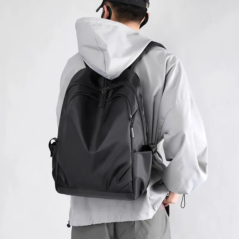 LUVISTRUE Nylon Backpack Regular Unisex Black/Gray-10