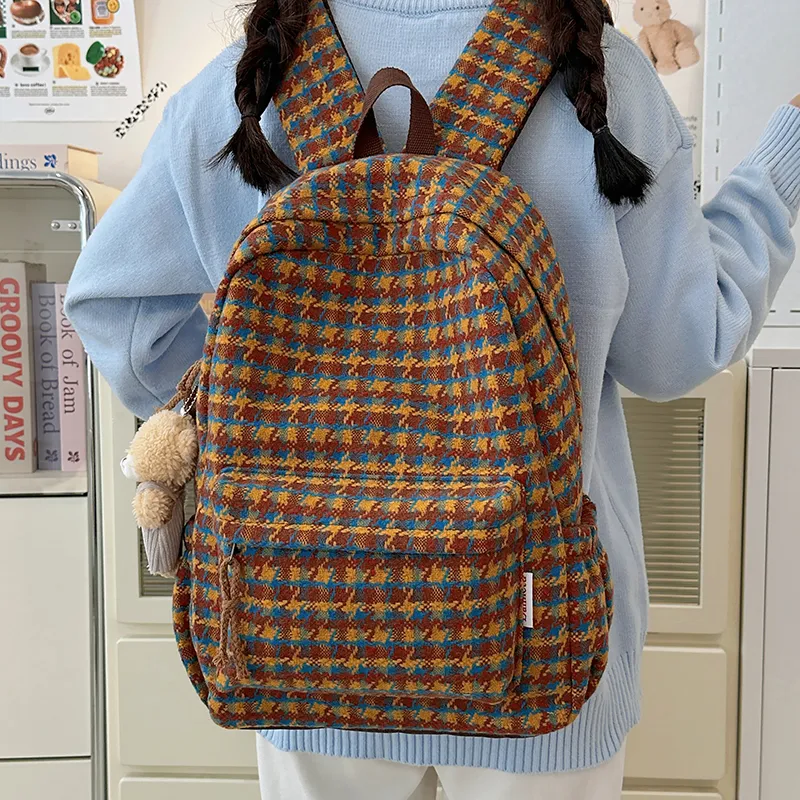 LUVISTRUE Composite Cloth Backpack Regular Unisex Multicolor-10