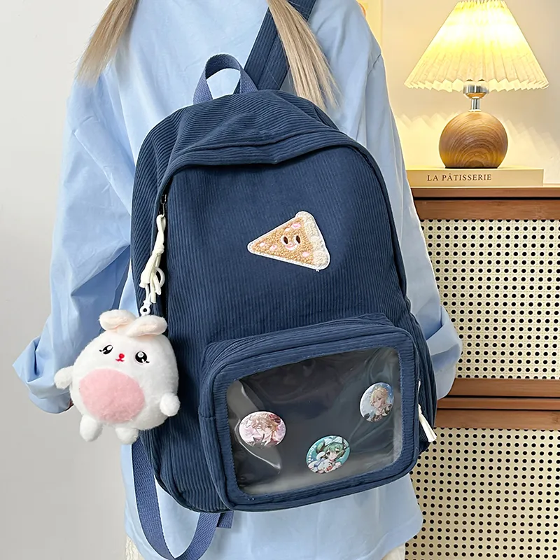 LUVISTRUE Nylon Backpack Ita Bag Backpack Regular Unisex Brown/Gray/Blue/Green-14