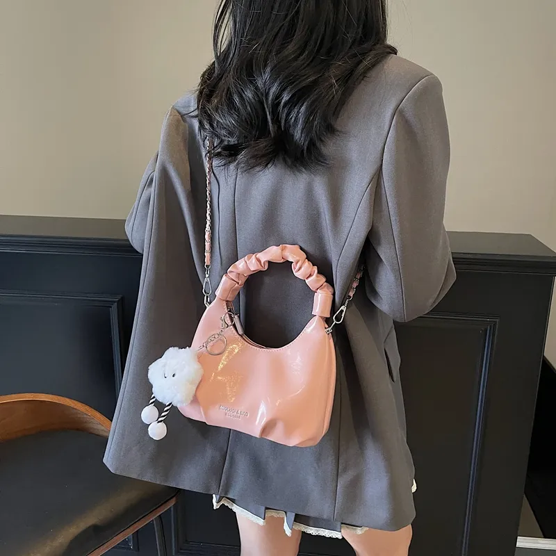 LUVISTRUE PU Shoulder Bag Crossbody Bag Handbag Regular Women's Ecru/Blue/Silver/Black/Pink-29