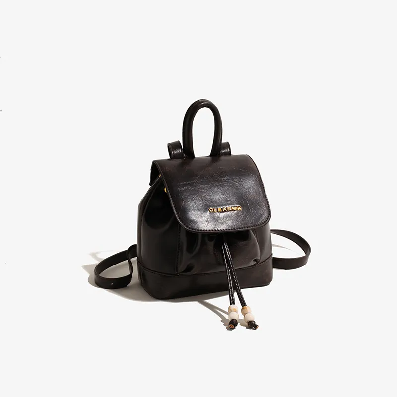 LUVISTRUE PU Small Backpack Small Size Women's Yellow Brown/Black Coffee Brown-8