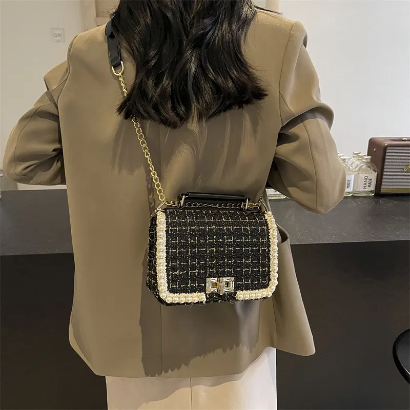 LUVISTRUE Fabric Shoulder Bag Crossbody Bag Handbag Regular Women's Ecru/Pink/Black-15