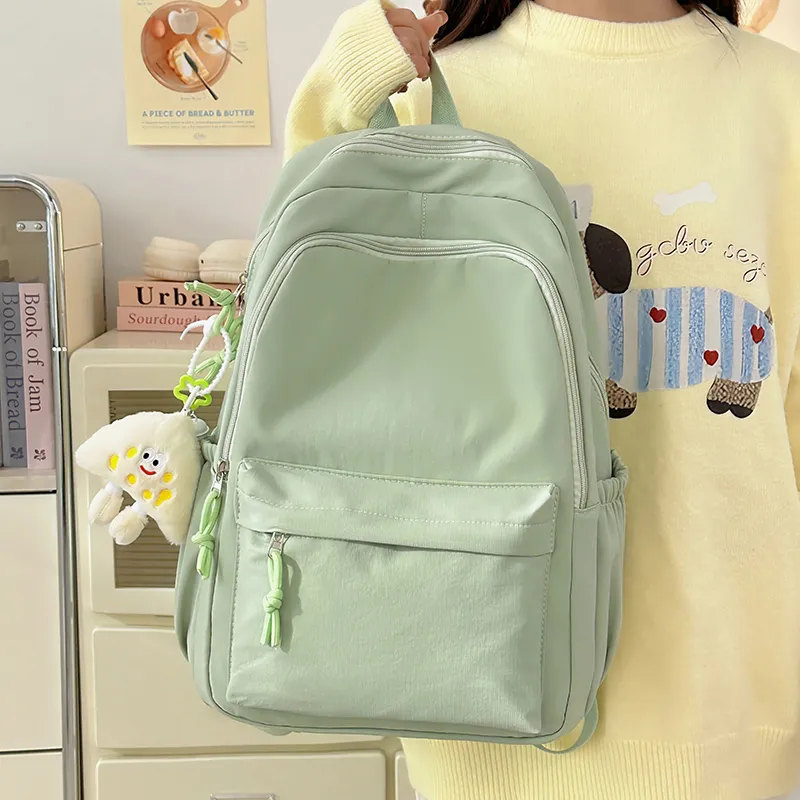 LUVISTRUE Nylon Backpack Regular Unisex White/Blue/Black/Yellow/Green-26
