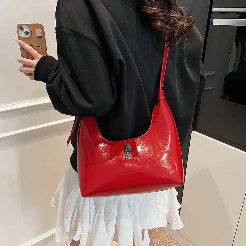 LUVISTRUE PU Crossbody Bag Shoulder Bag Regular Women's White/Silver/Blue/Red/Pink/Black-23