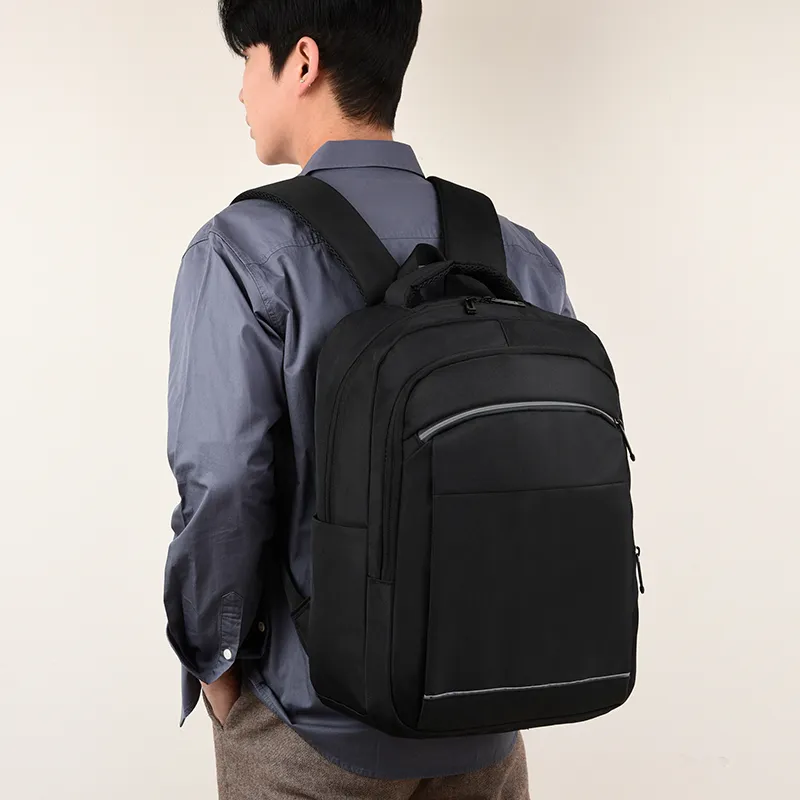LUVISTRUE Nylon Backpack Regular Men's Black/Gray-5