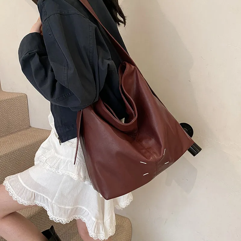 LUVISTRUE PU Tote Bag Shopping Bag Shoulder Bags Regular Women's White/Black/Red-15