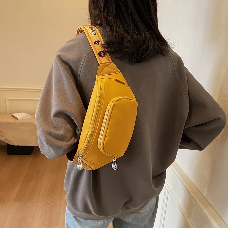 LUVISTRUE Fabric Shoulder Bag Sling Bag Cell Phone Pouch Regular Unisex White/Black/Gray/Yellow-22