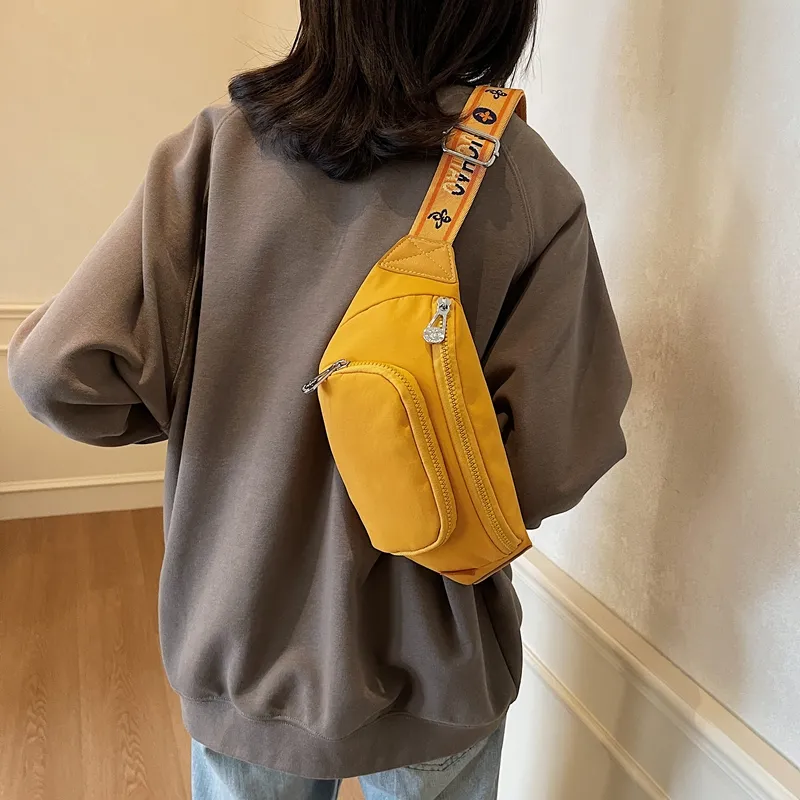 LUVISTRUE Fabric Shoulder Bag Sling Bag Cell Phone Pouch Regular Unisex White/Black/Gray/Yellow-23