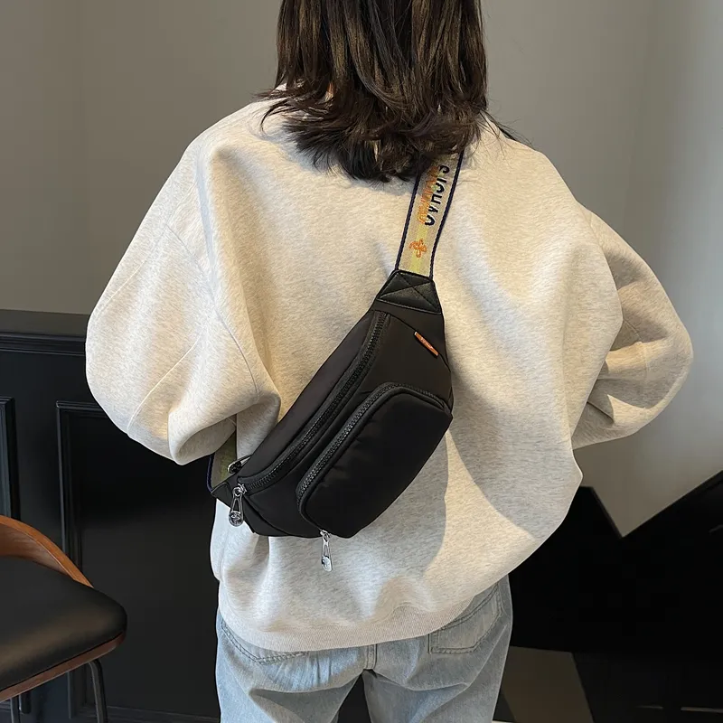 LUVISTRUE Fabric Shoulder Bag Sling Bag Cell Phone Pouch Regular Unisex White/Black/Gray/Yellow-15