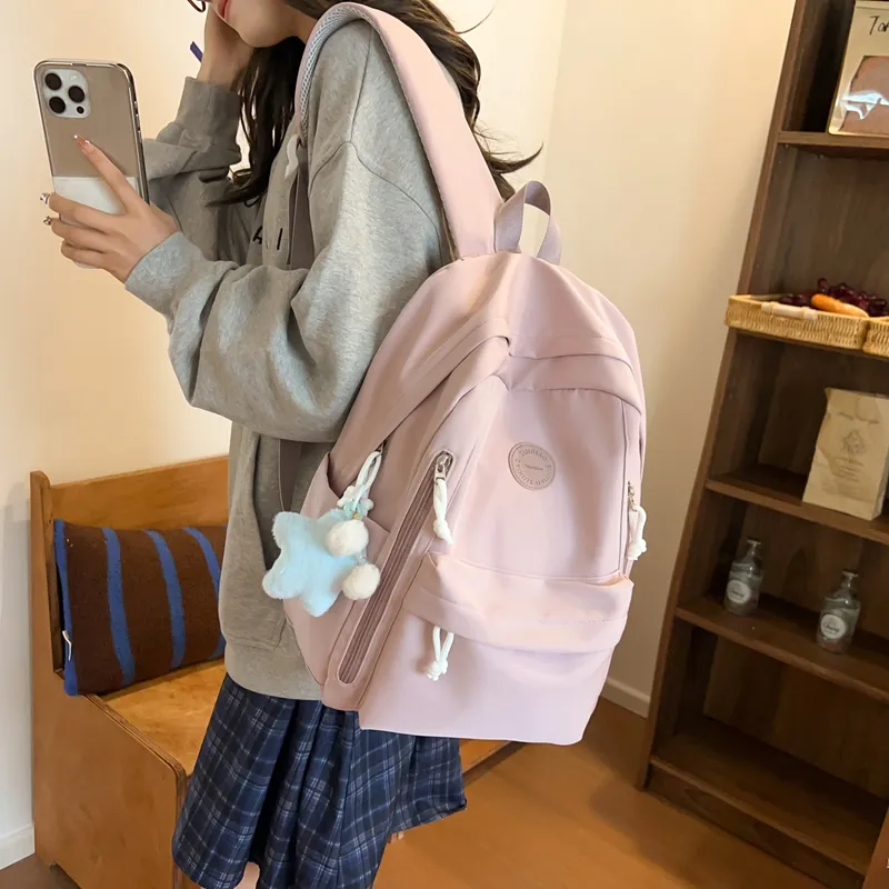 LUVISTRUE Nylon Backpack Regular Unisex Multicolor-19