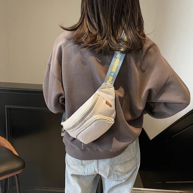 LUVISTRUE Fabric Shoulder Bag Sling Bag Cell Phone Pouch Regular Unisex White/Black/Gray/Yellow-9
