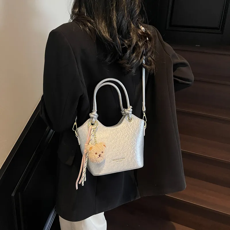 LUVISTRUE Pu Handbags Shoulder Bag Crossbody Bag Regular Women's Beige/Silver/Black/Pink-13