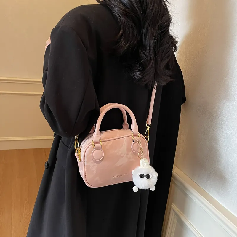 LUVISTRUE PU Handbag Shoulder Bag Crossbody Bag Medium Size Women's Black/Beige/Silver/Coffee/Pink-22
