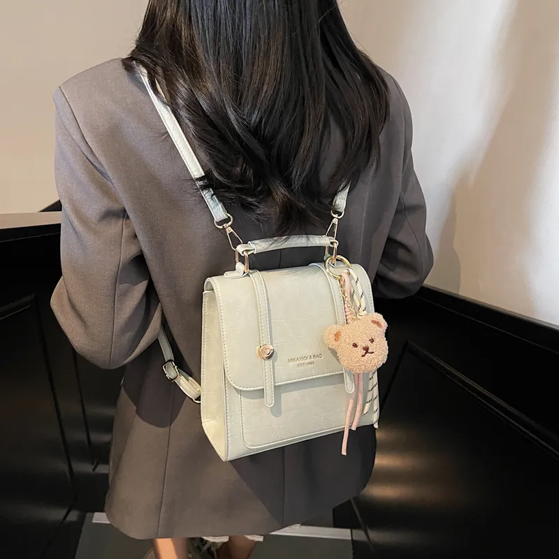 LUVISTRUE PU Backpack Crossbody Bag Regular Women's Blue/Ecru/Black/Pink-11