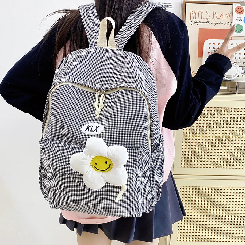 LUVISTRUE Canvas Backpack Women's Multicolor-34