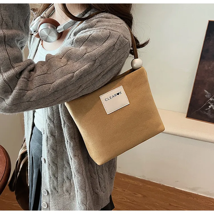 LUVISTRUE Faux Suede Crossbody Bucket Bag Shoulder Bag Women's Multicolor-11