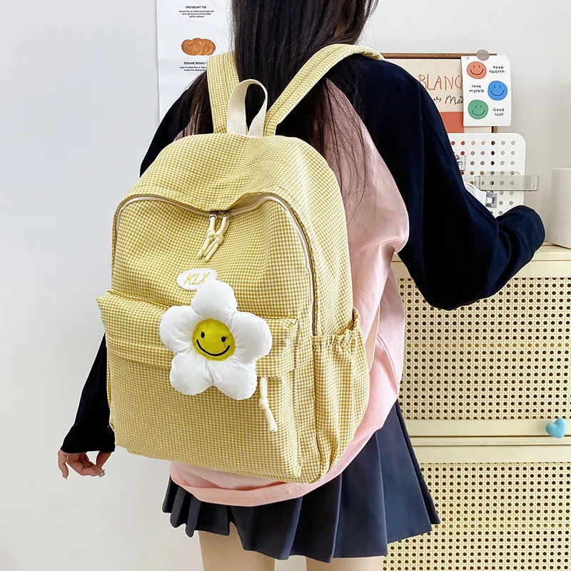 LUVISTRUE Canvas Backpack Women's Multicolor-14