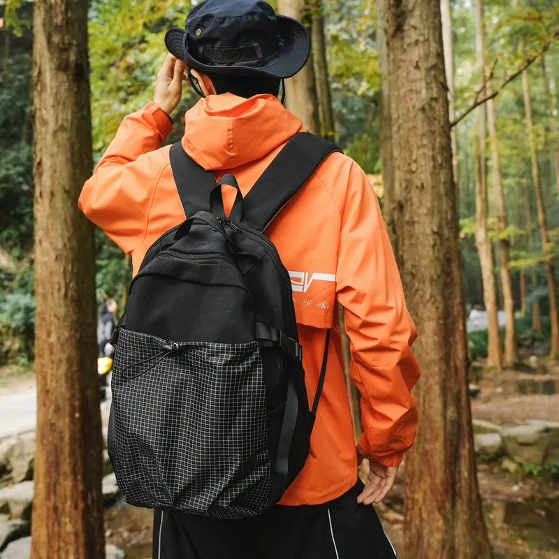 LUVISTRUE Nylon Backpack Regular Unisex Red Black/Khaki/Green-4