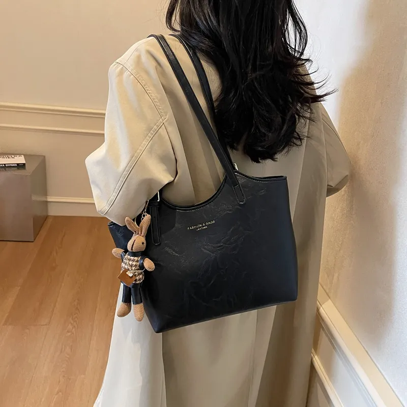 LUVISTRUE PU Tote Bag Shopping Bag Shoulder Bags Regular Women's Coffee/White/Black/Pink-12