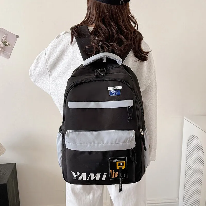 LUVISTRUE Oxford Backpack Regular Unisex Black/Purple Khaki/Green Blue Pink-1