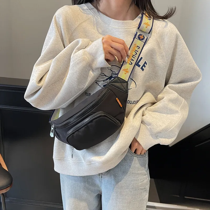 LUVISTRUE Fabric Shoulder Bag Sling Bag Cell Phone Pouch Regular Unisex White/Black/Gray/Yellow-18