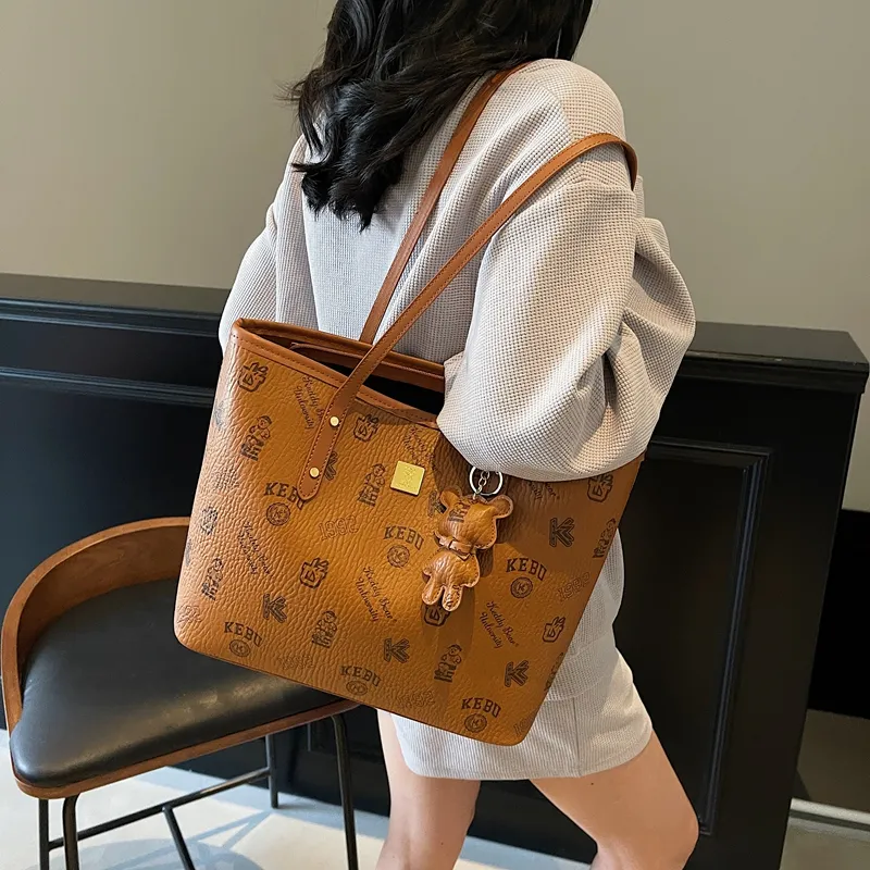 LUVISTRUE PU Underarm Shoulder Bag Women's Pink/Ecru/Brown/Black-14