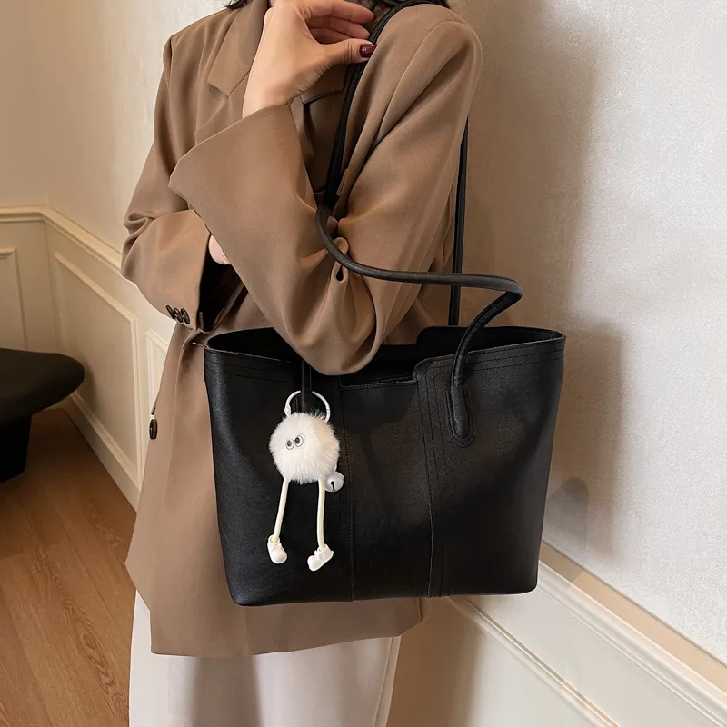 LUVISTRUE PU Tote Bag, Shopping Bag, Handbag, Shoulder Bag Regular Women's Khaki/Black/Coffee/Ecru-10