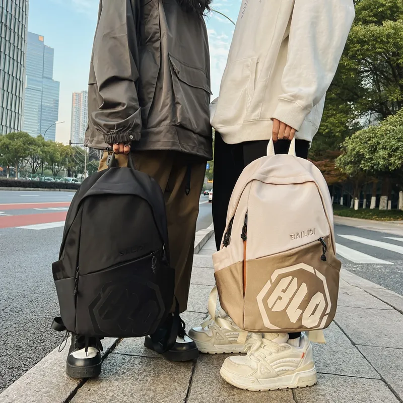 LUVISTRUE Nylon Unisex Couple Backpack Large Size Men's Multicolor-4