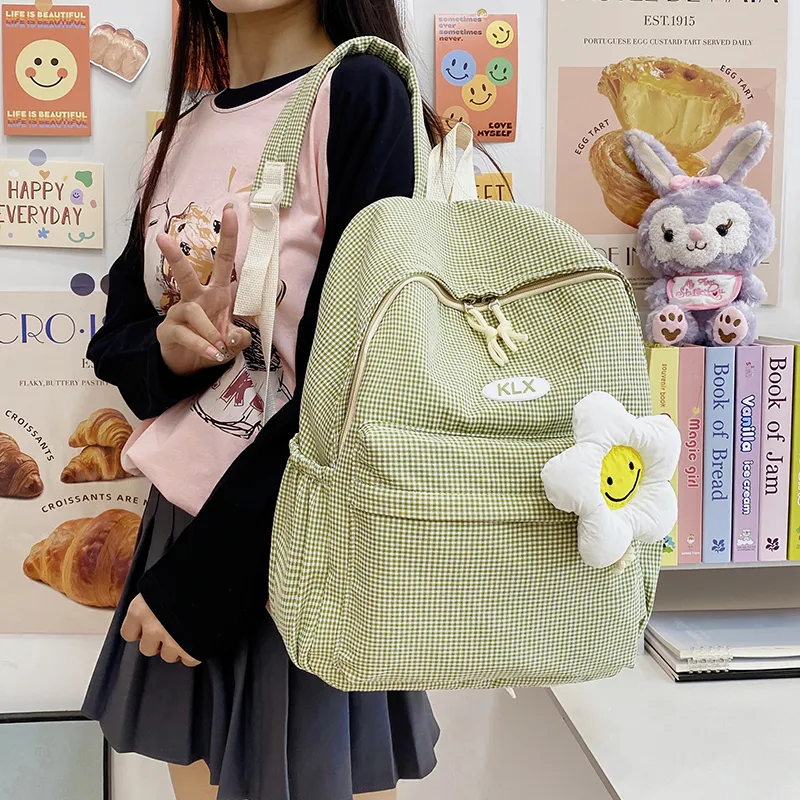 LUVISTRUE Canvas Backpack Women's Multicolor-29