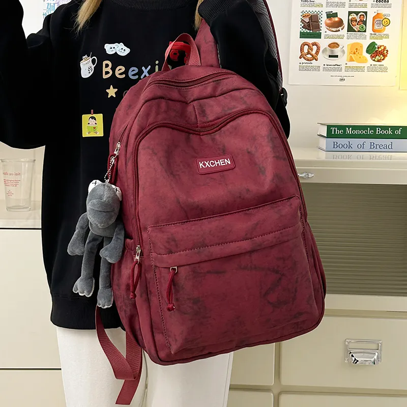 LUVISTRUE Nylon Backpack Unisex ÍTica White/Red/Green/Blue/Black-14