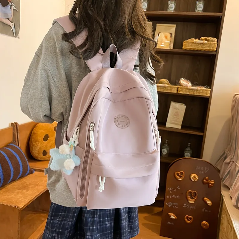 LUVISTRUE Nylon Backpack Regular Unisex Multicolor-16