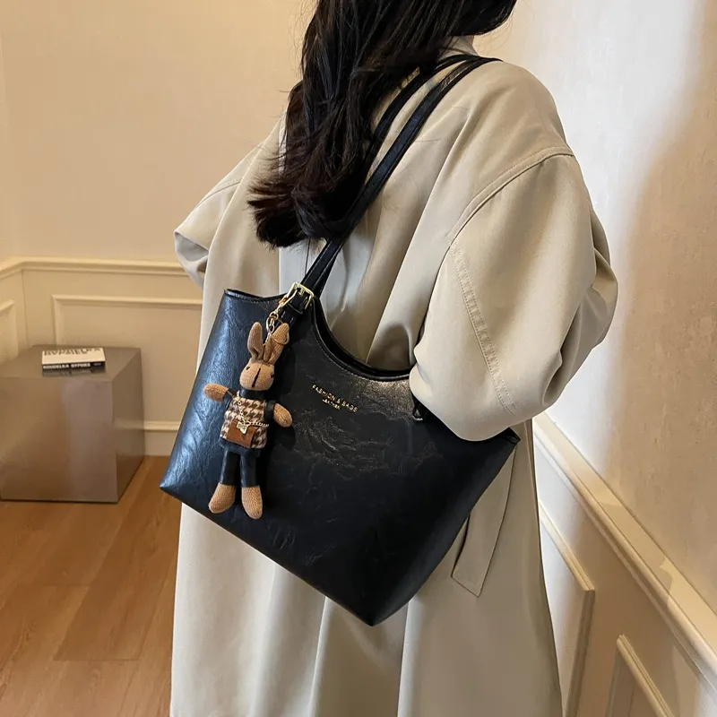 LUVISTRUE PU Tote Bag Shopping Bag Shoulder Bags Regular Women's Coffee/White/Black/Pink-15