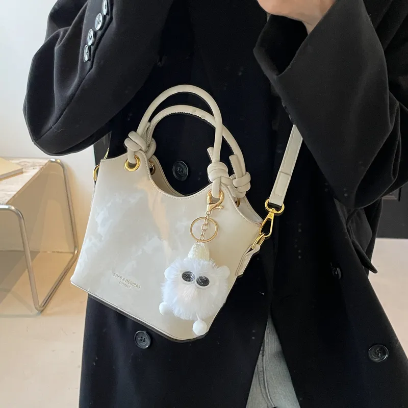 LUVISTRUE PU Handbags Shoulder Bag Crossbody Bag Regular Women's Black/Ecru/Pink/Coffee/Silver-3