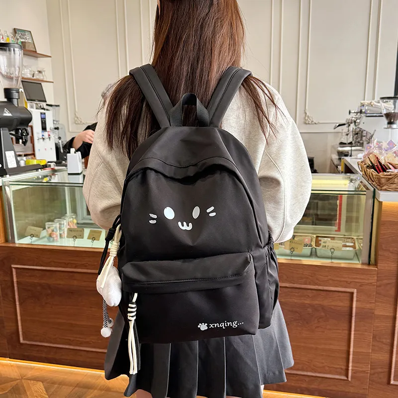 LUVISTRUE Nylon Backpack Women's White/Black/Yellow/Khaki/Sky Blue-10