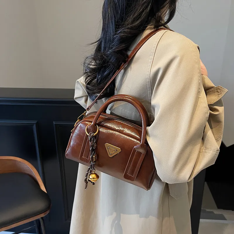 LUVISTRUE PU Shoulder Bag Handbag Crossbody Bag Medium Size Women's Black/Ecru/Coffee/Brown-13