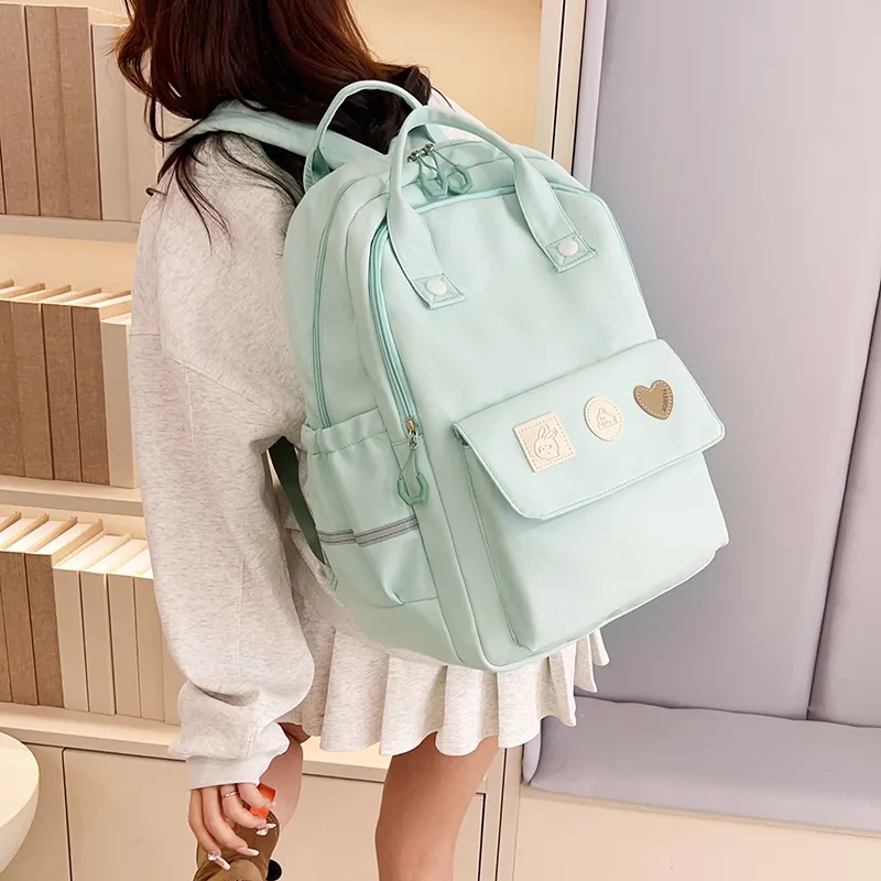 LUVISTRUE Nylon Portable Backpack Regular Unisex Multicolor-15