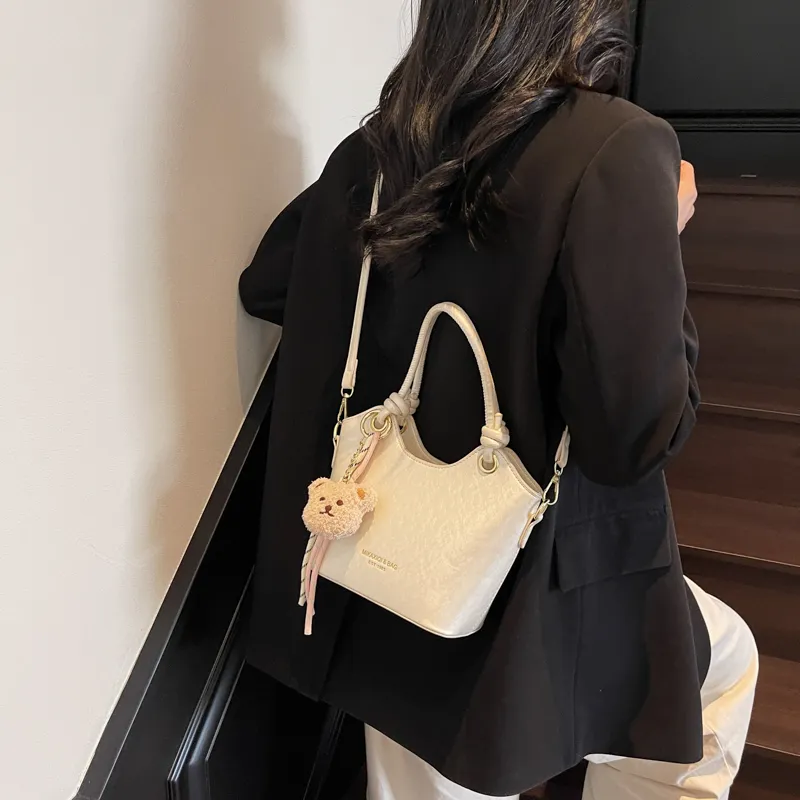 LUVISTRUE Pu Handbags Shoulder Bag Crossbody Bag Regular Women's Beige/Silver/Black/Pink-3