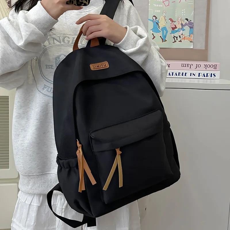 LUVISTRUE Nylon Backpack Regular Unisex White/Red/Blue/Black-23