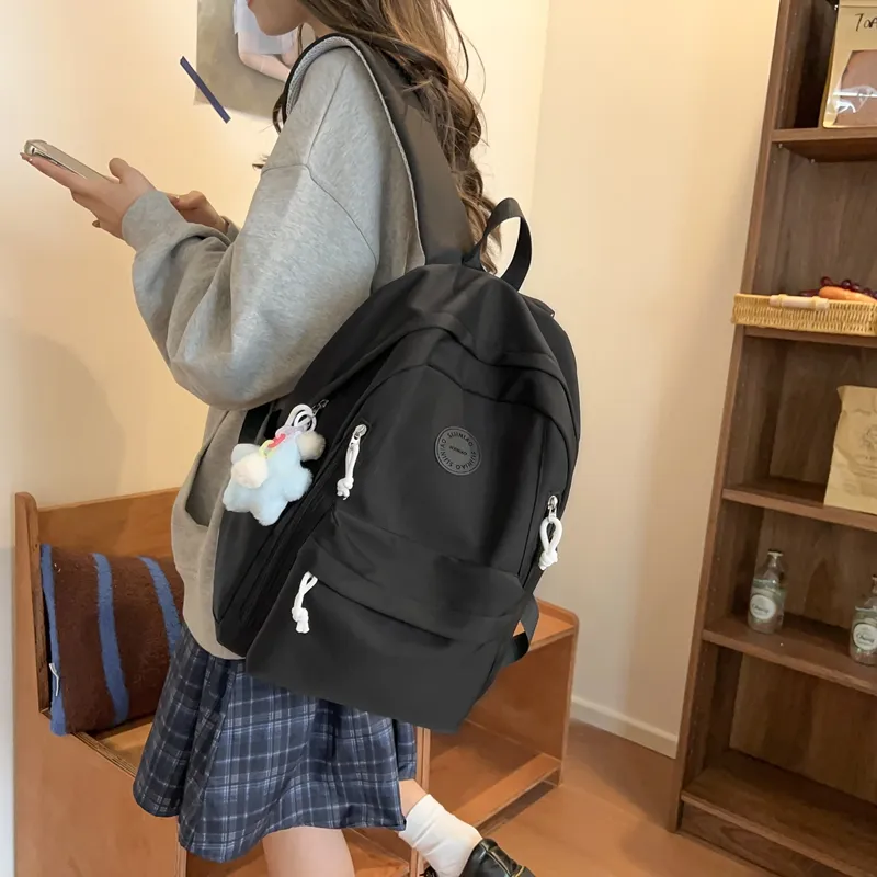 LUVISTRUE Nylon Backpack Regular Unisex Multicolor-12