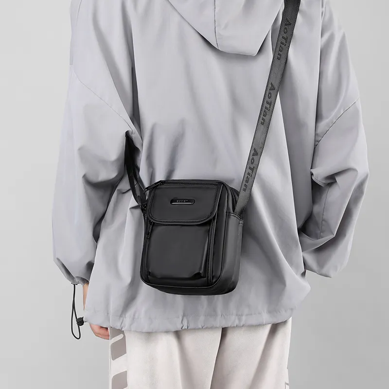 LUVISTRUE Oxford Shoulder Bag Crossbody Bag Regular Men's Black/Gray/Blue-6