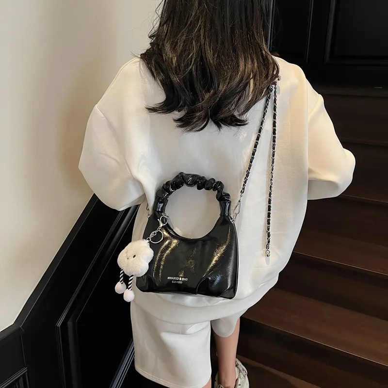 LUVISTRUE PU Shoulder Bag Crossbody Bag Handbag Regular Women's Ecru/Blue/Silver/Black/Pink-22