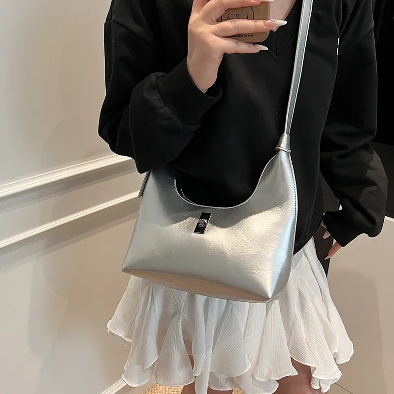 LUVISTRUE PU Crossbody Bag Shoulder Bag Regular Women's White/Silver/Blue/Red/Pink/Black-7