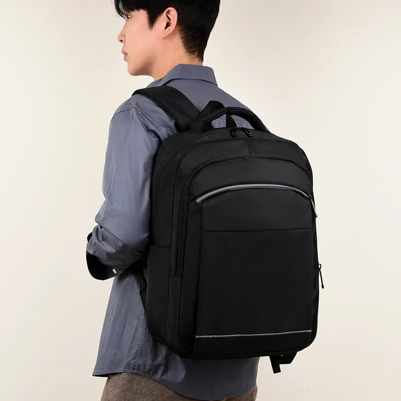 LUVISTRUE Nylon Backpack Regular Men's Black/Gray-4