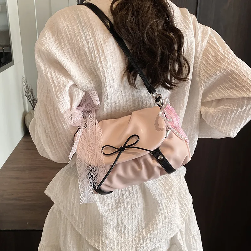 LUVISTRUE PU Shoulder Bag Crossbody Bag Regular Women's Silver/Pink/Black-7