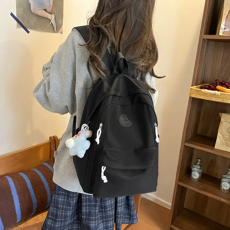 LUVISTRUE Nylon Backpack Regular Unisex Multicolor-11