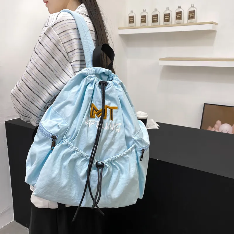 LUVISTRUE Nylon Backpack Regular Unisex Green/Black/Blue/Khaki-13