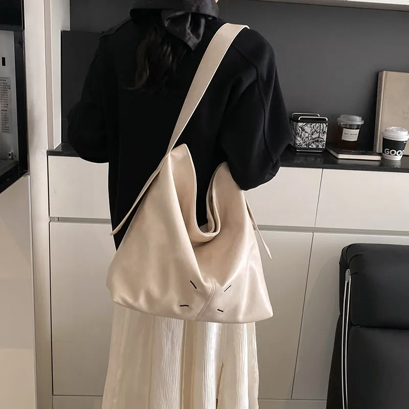 LUVISTRUE PU Tote Bag Shopping Bag Shoulder Bags Regular Women's White/Black/Red-2