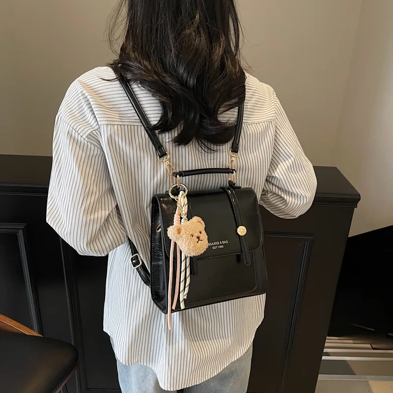 LUVISTRUE PU Backpack Crossbody Bag Regular Women's Blue/Ecru/Black/Pink-16