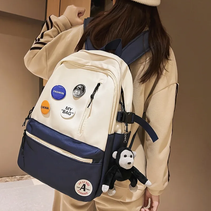 LUVISTRUE Nylon Backpack Unisex Multicolor-14